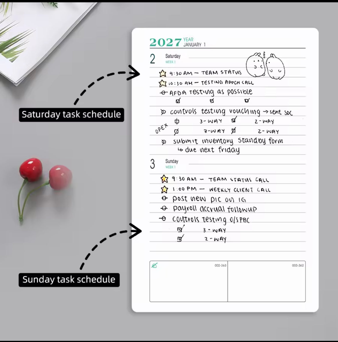 2027 Daily Planner Calendar Diary – 320 Pages